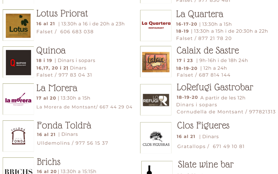 Setmana Santa 2025 Priorat